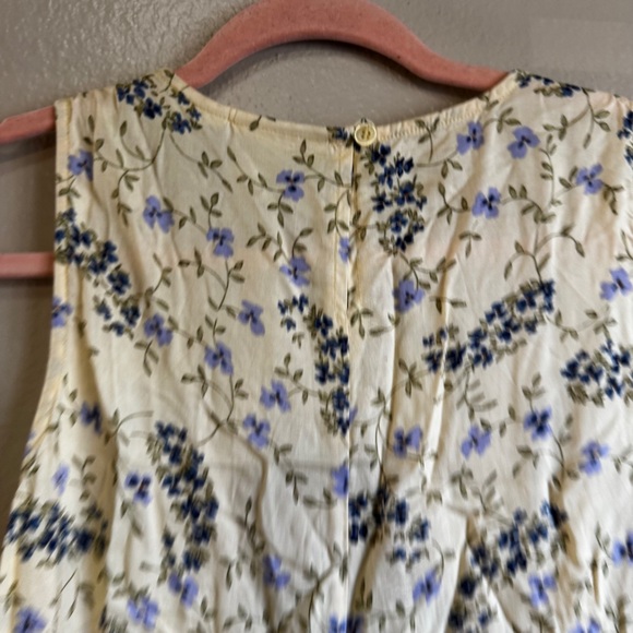 VINTAGE Floral Sleeveless Maxi Dress - Picture 6 of 8